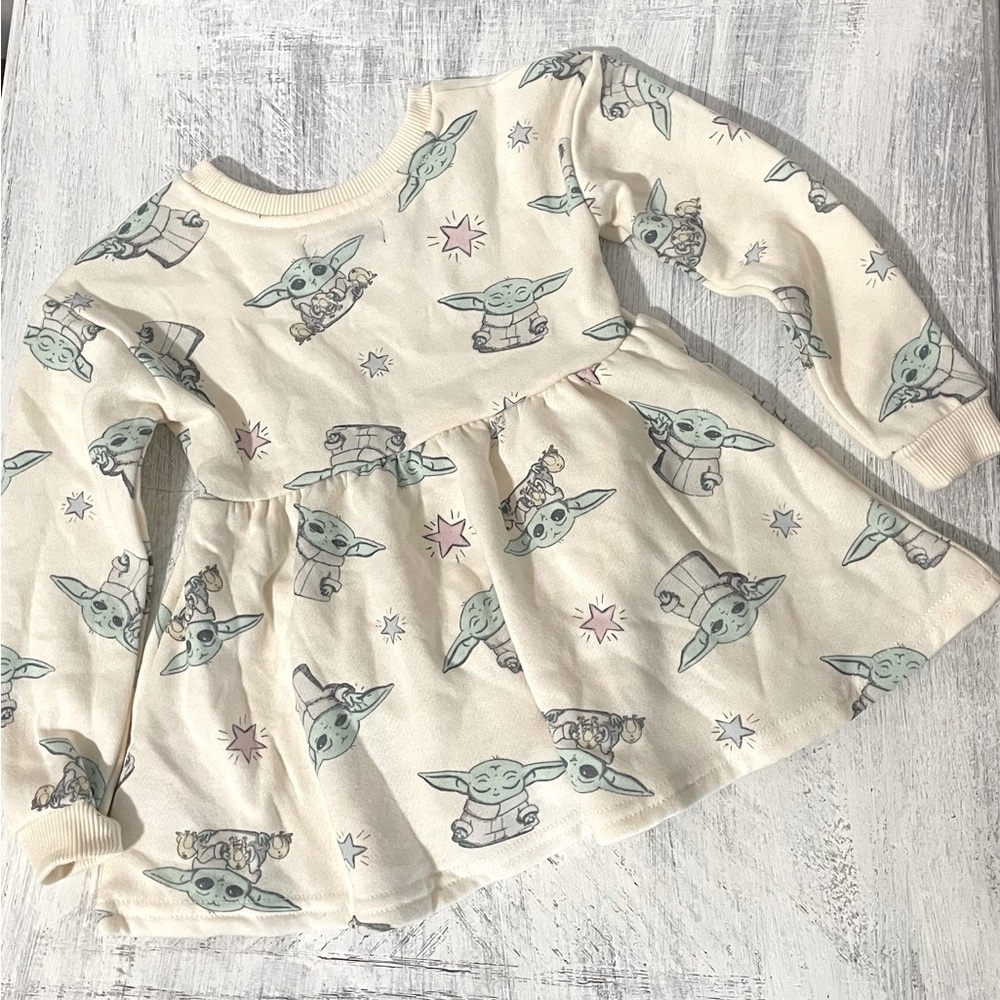 Star Wars Baby Yoda Toddler Girls Dress Size 12M - Picture 2 of 4